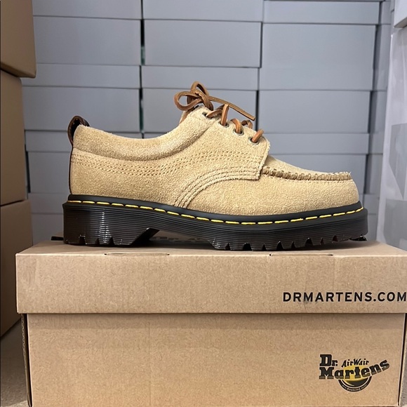 Martens Lowell Tan Butterscotch 31819566 Hairy Suede+